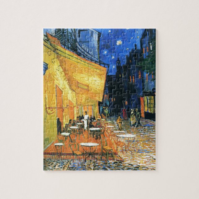 Cafe Terrace, Place du Forum, Arles Jigsaw Puzzle (Vertical)