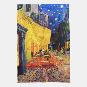 Cafe Terrace Place du Forum Van Gogh Fine Art Kitchen Towel