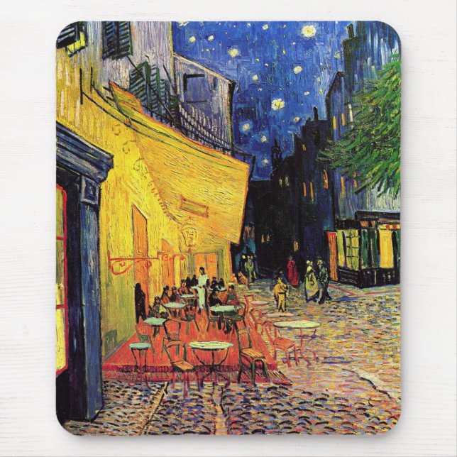Cafe Terrace Place du Forum Van Gogh Fine Art Mouse Pad (Front)