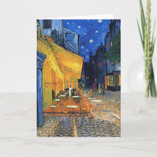 Cafe Terrace reprint Greeting Card (Front)
