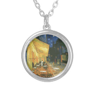 Cafe Terrace - Vincent van Gogh Silver Plated Necklace