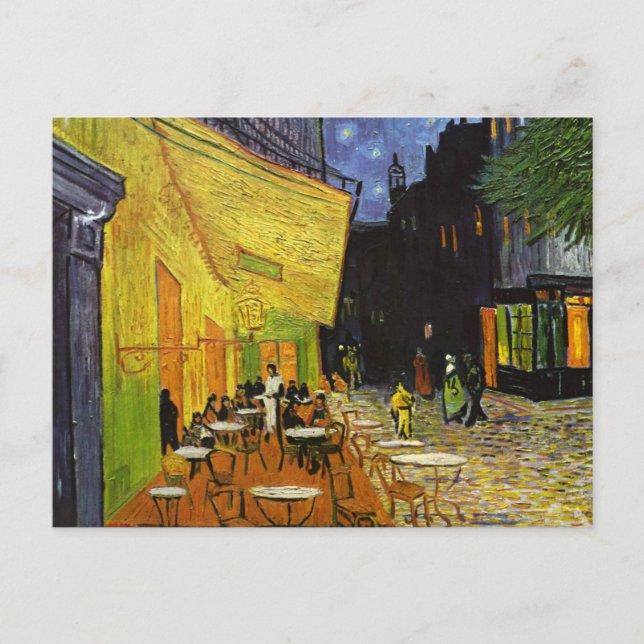 Café Terrasse à Night Van Gogh Carte postale (Devant)