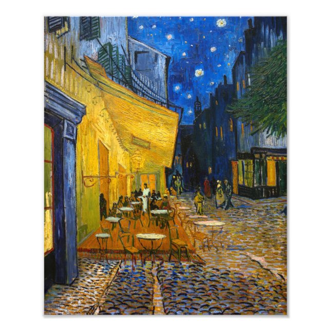 Café Terrasse en soirée | Van Gogh | Impression ph (Devant)