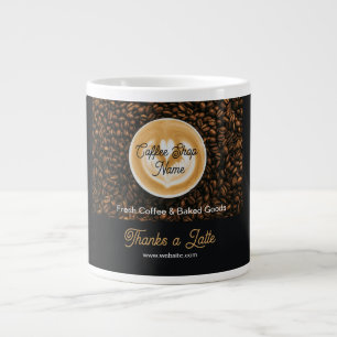 Cafe Thank You Giant Coffee Mug Coffee Shop Appr