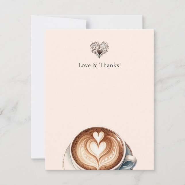Café Thématique Merci Cartes de notes (Devant)