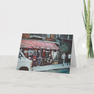 Cafe Tina’s Twilight Greeting Card