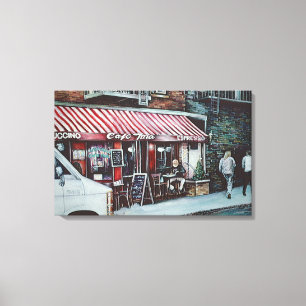 Cafe Tina's Twlight Canvas Print