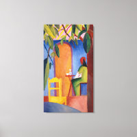 "Café Turc" de Macke, reproduction de toile d'art