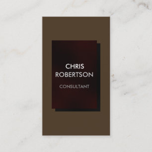 Café vertical Noir Brown Carte de visite noir