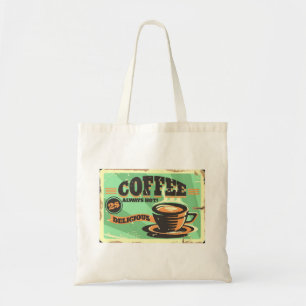 Café vintage Sac fourre-tout toujours chaud