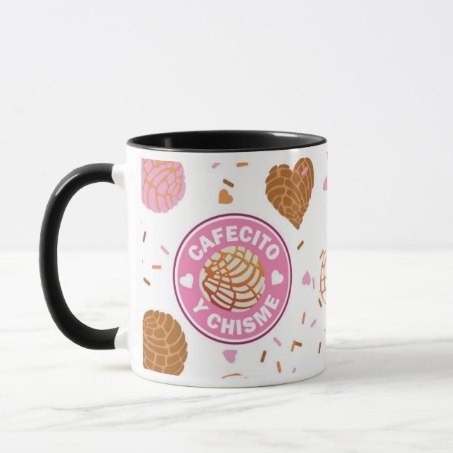 Cafecito y Chisme, Friend Gift, Funny Coffee Mug (Left)