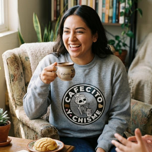 Cafecito y Chisme Pan dulce Mexican  Sweatshirt