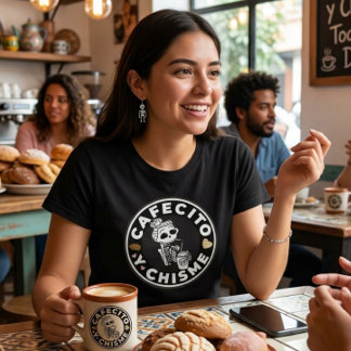 Cafecito y Chisme Pan dulce Mexican  T-Shirt