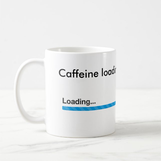Caféine Chargement, veuillez patienter tasse (Gauche)