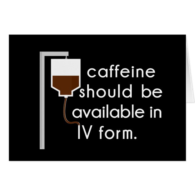 caféine en IV, humour infirmière (Devant horizontal)
