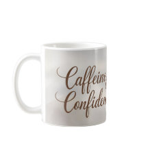 Caféine et confiance - Mug de café élégant