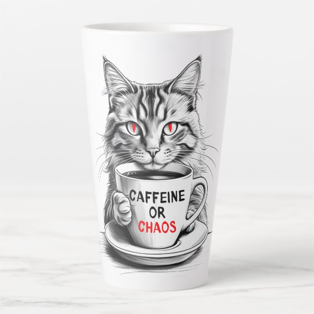 Caféine Ou Chaos Café Lover Mug (Devant)