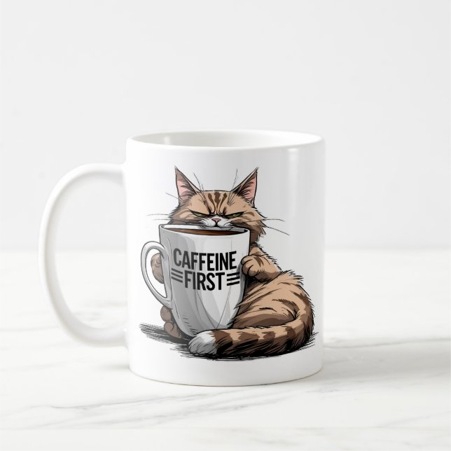 Caféine première tasse de café pour les amateurs d (Gauche)