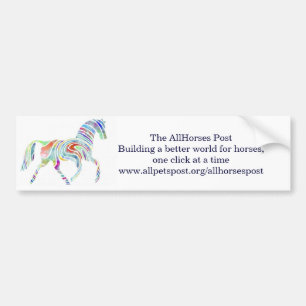 cafepresslogo, The AllHorses PostBuilding a bet... Bumper Sticker