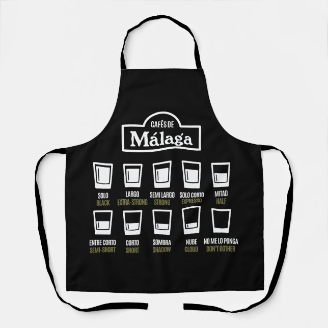 Cafes de Malaga Apron (Front)