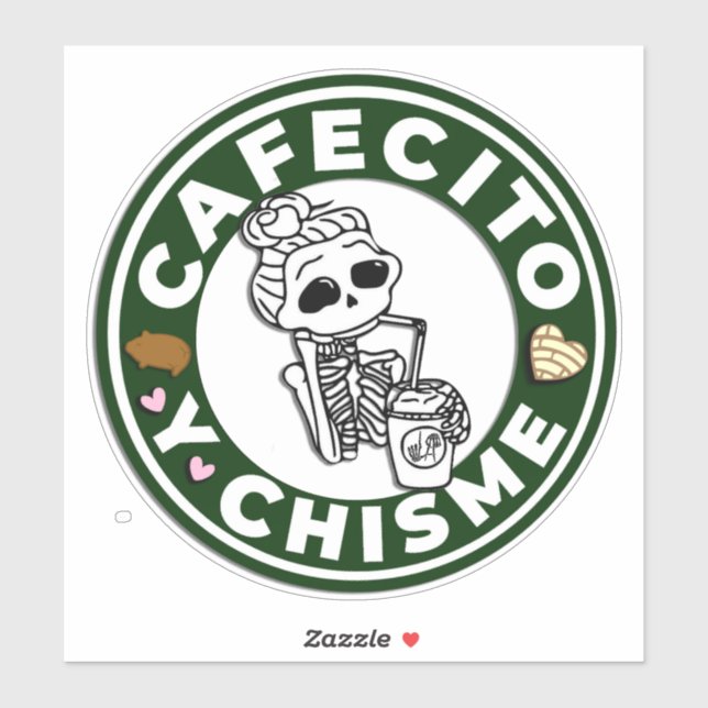 Cafesito y Chisme Car decal sticker (Sheet)