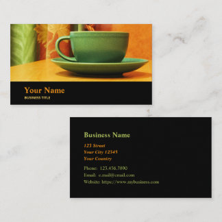 Cafeteria Catering Café Manager Business Card