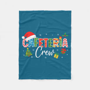 Cafeteria Crew Christmas Holiday School Staff Food Fleece Blanket
