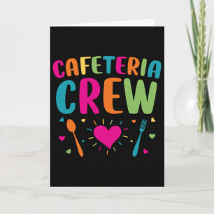 Cafeteria Crew Lunch Lady Back To School Novelty Card