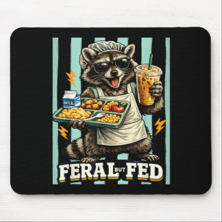 Cafeteria Crew Raccoon Fvibesl But Fed Low Key Mouse Pad