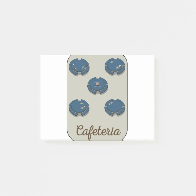 Cafeteria Cute design ideas cool cartoon Post-it Notes (Front)