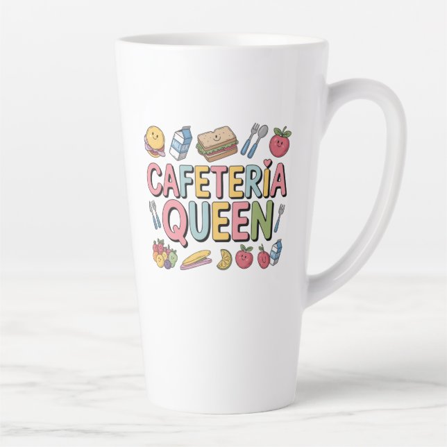 Cafeteria Queen Latte Mug (Right)
