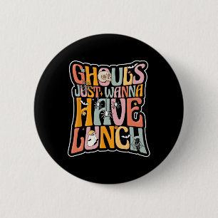 Cafeteria Worker Back To School Halloween Lunch La 2 Inch Round Button