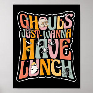 Cafeteria Worker Back To School Halloween Lunch La Poster