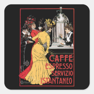 Caffe Espresso Square Sticker
