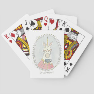 Caffeinated Cutie Brew Unicorn Playing Cards