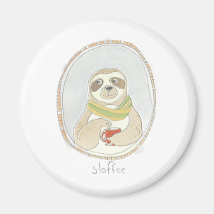 Caffeinated Cutie   Sloffee Magnet