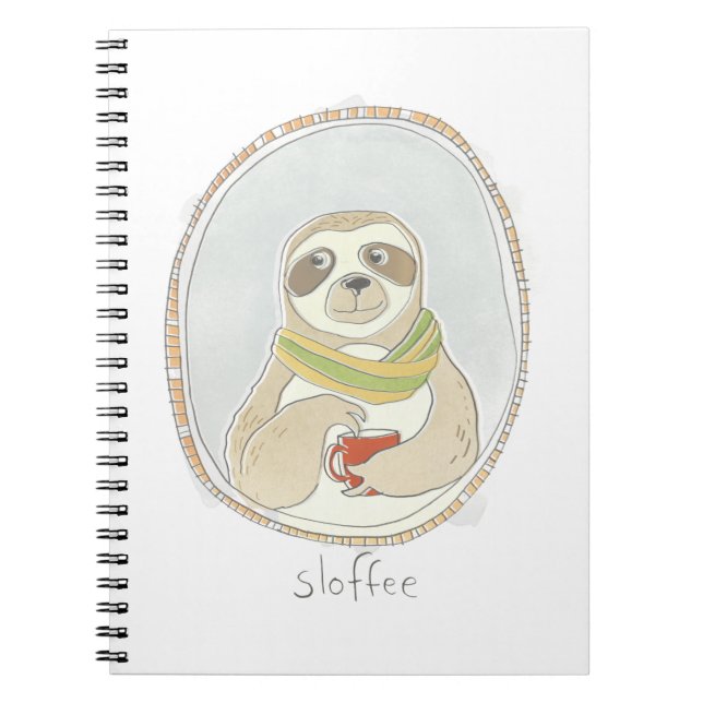 Caffeinated Cutie | Sloffee Notebook (Front)