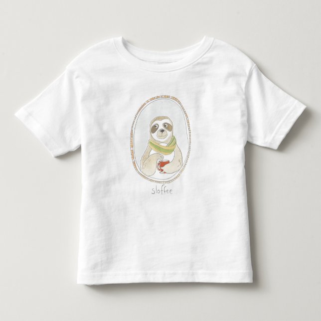 Caffeinated Cutie | Sloffee Toddler T-shirt (Front)