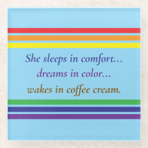 Caffeinated Dreamer Glass Coaster