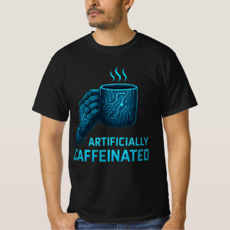 "Caffeinated Engineer – Geometric Design for Coffe T-Shirt