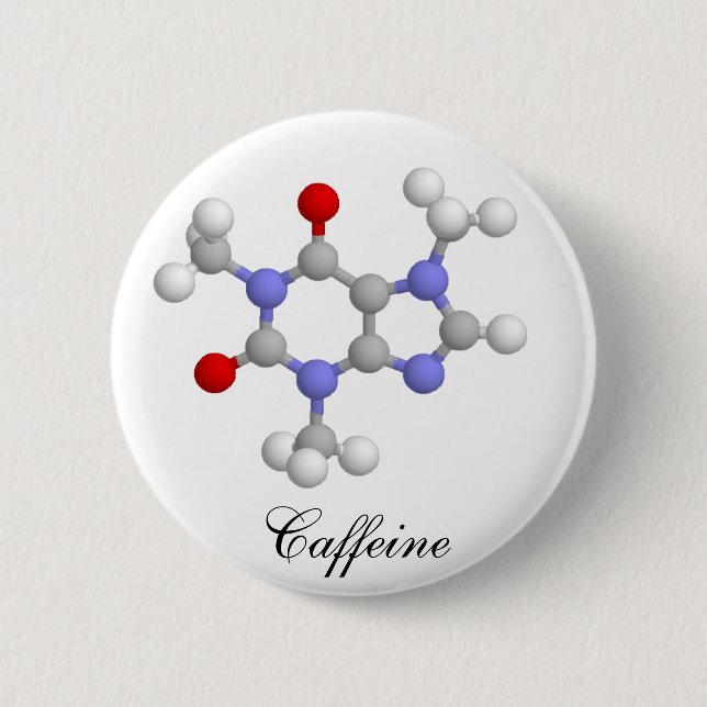 Caffeine 2 Inch Round Button (Front)