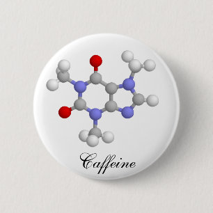 Caffeine 2 Inch Round Button