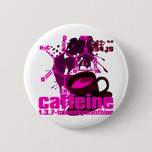 Caffeine 2 Inch Round Button