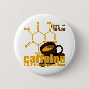 Caffeine 2 Inch Round Button