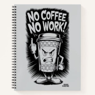 Caffeine addict humour notebook