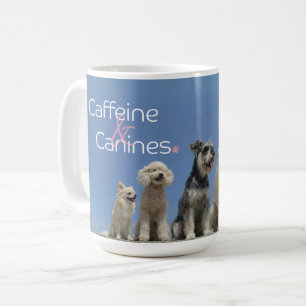 Caffeine & Canines Five Dog Breed Photo Mug Gift