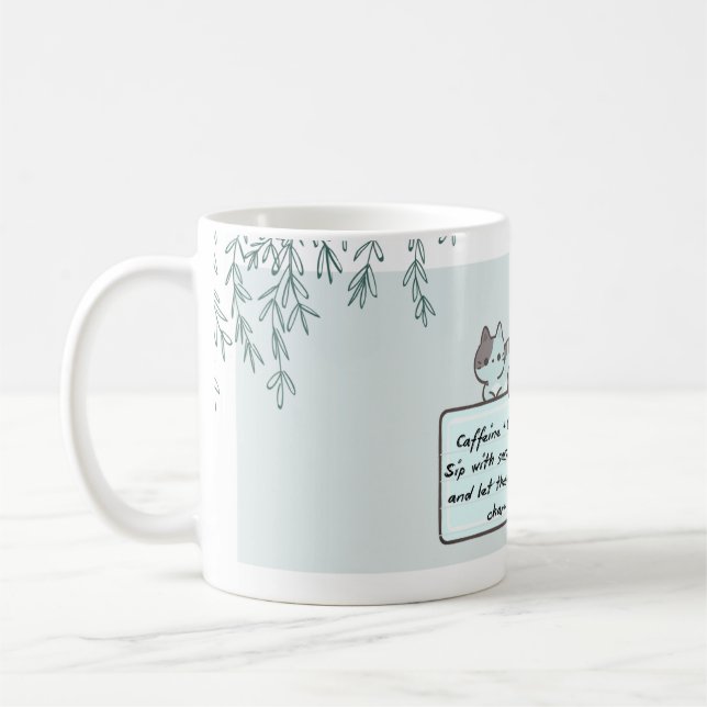 Caffeine & Cats Mug (Left)