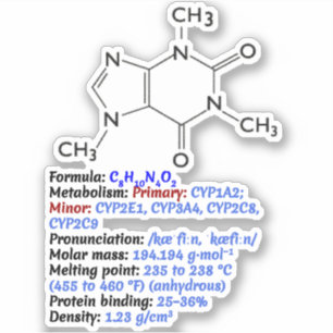 Caffeine Chemical Formula - Molecular Structure