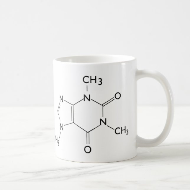 Caffeine Chemical Structure Mug (Right)