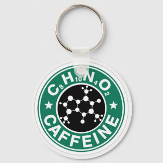 Caffeine Chemistry Keychain